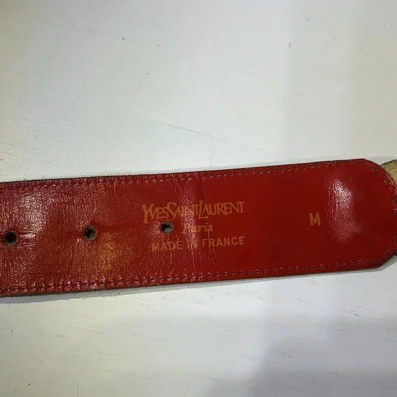 Yves Saint Laurent Vintage 1980's Waist Belt / Size: Medium - Picture 6 of 11